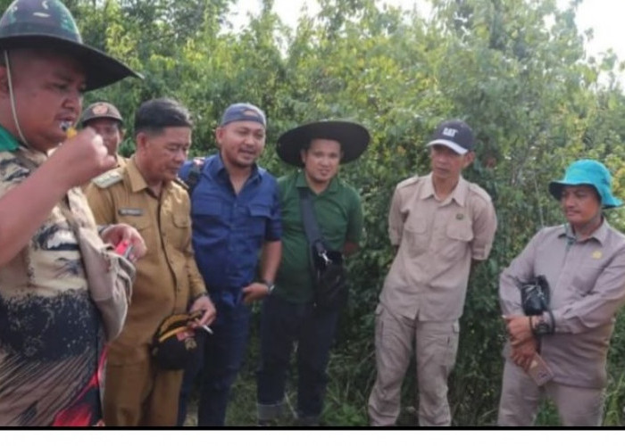 Tindak Lanjut RDP, Komisi II DPRD Batanghari Tinjau Tapal Batas Lahan Masyarakat dengan PT WKS