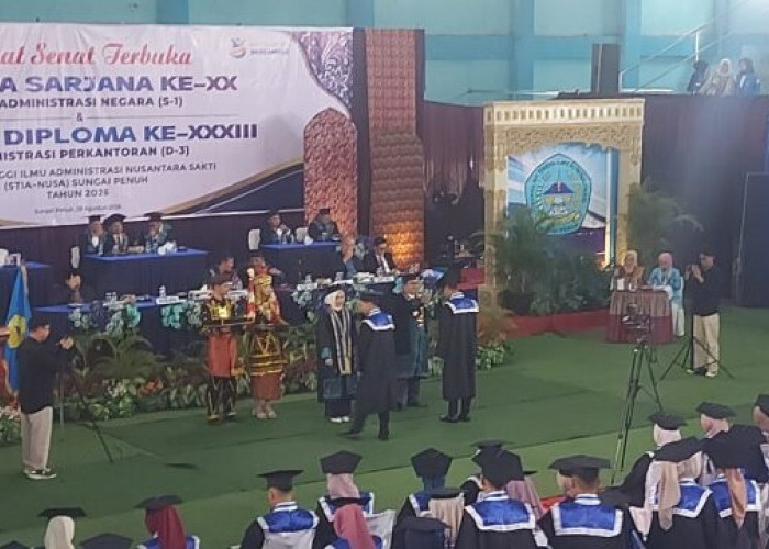 STIA-Nusa Lepas 167 Wisudawan, Dihadiri Bupati Kerinci dan Wali Kota Sungai Penuh