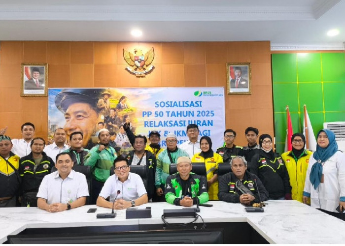 Discount 50% , BPJS Ketenagakerjaan Sosialisasikan Manfaat Kepesertaan kepada Ojol