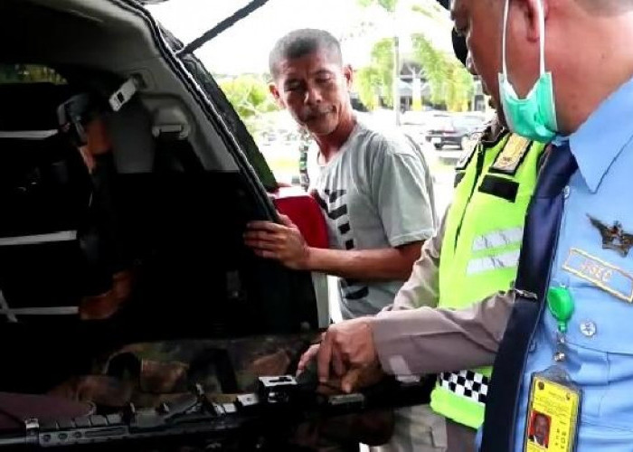 Sepucuk Senapan Angin Ditemukan Petugas Bandara Sultan Thaha Jambi 