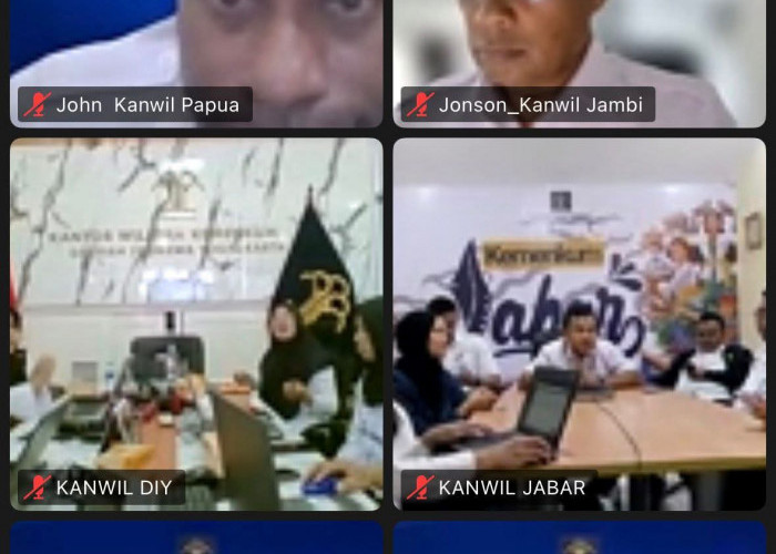 Kanwil Kemenkum Jambi Ikuti Pembukaan Rekonsiliasi Laporan Keuangan dan BMN Semester I Tahun 2026