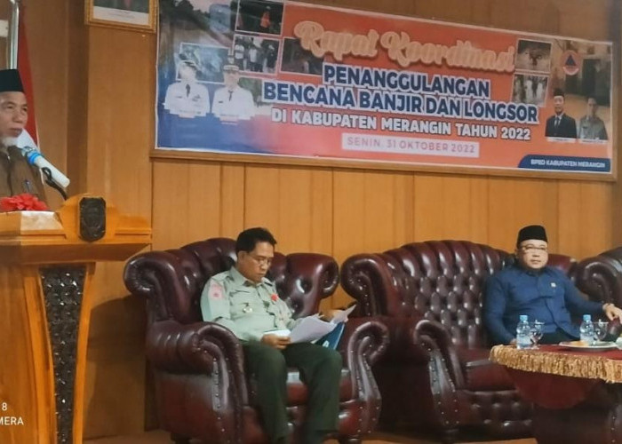 H Mashuri Pimpin Rakor Penanggulangan Bencana