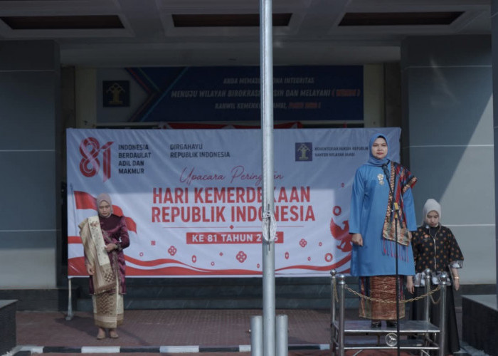 Khidmat Peringati HUT Ke-81 RI, Kanwil Kemenkum Jambi Teguhkan Semangat Pengabdian dan Nasionalisme