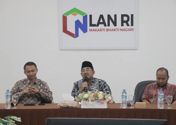 Bupati Tanjab Barat Kunjungi LAN untuk Persiapan Seleksi Jabatan Eselon II