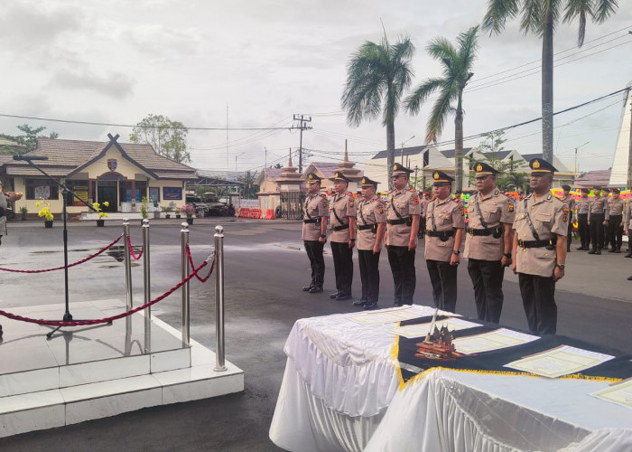 Sertijab Wakapolres Tanjab Barat, Kompol Johan Christy Silaen Gantikan Kompol Jan Nanti Hasiholan