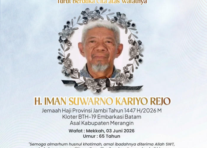 Iman Suwarno Jemaah Haji Asal Merangin Jambi Wafat di Makkah Akibat Serangan Jantung