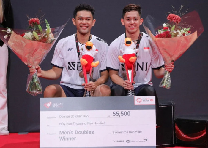 Tumbangkan Minions, Fajar/Rian Juara Denmark Open 2022