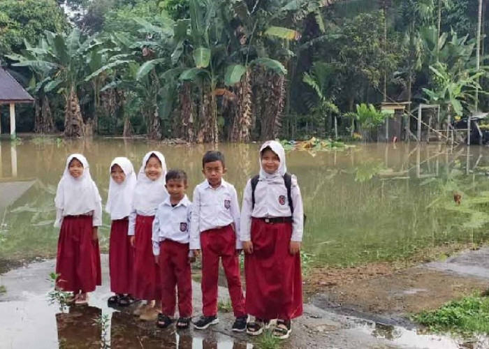  Banjir di Sejumlah Daerah di Provinsi Jambi Belum Juga Surut, 17 Sekolah Terpaksa Diliburkan