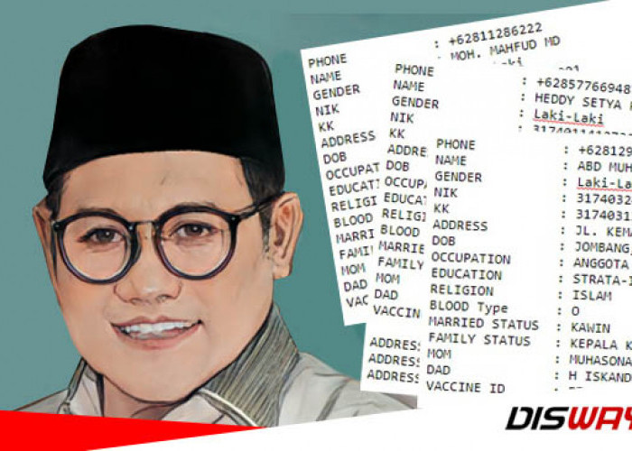 Hacker Bjorka Beber Data Mahfud MD, Cak Imin dan Abu Janda, Cak Imin Baru Dua Kali Vaksin