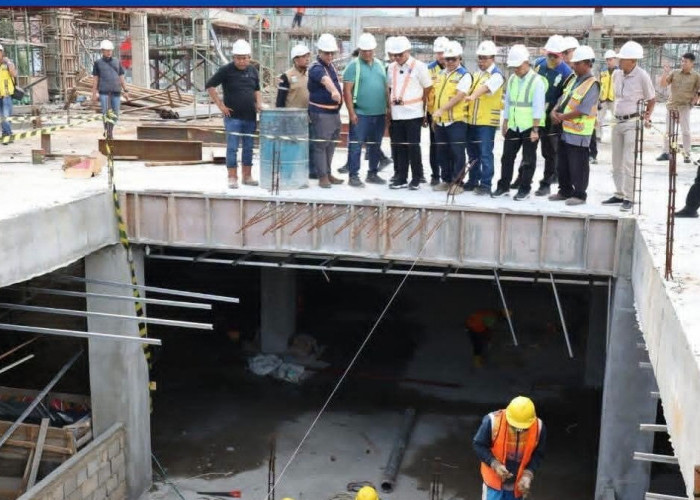 Sidak, Wako Alfin Minta Pembangunan Pasar Sungai Penuh Dikebut
