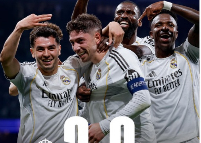 Real Madrid Sikat Manchester City 3-0, Valverde Borong Tiga Gol