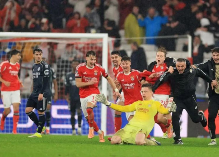 Real Madrid Babak Belur, Dihajar Benfica 4-2