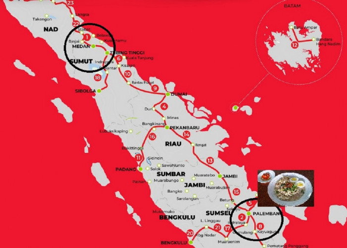 Naik JTTS: Sarapan di Medan Malam Sudah Makan Mie Celor di Palembang