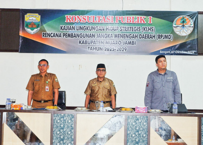 Pemkab Muaro Jambi Gelar Konsultasi Publik I, Bahas KLHS Selaras dengan RPJMD