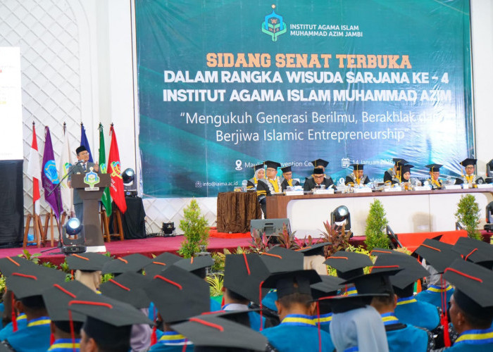 Wali Kota Jambi Maulana Hadiri Wisuda Angkatan IV IAIMA, Dorong Peningkatan Kualitas SDM