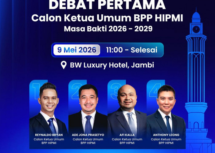 Pelaku Usaha Muda Nasional Akan Hadiri Debat Perdana Caketum BPP HIPMI di Jambi