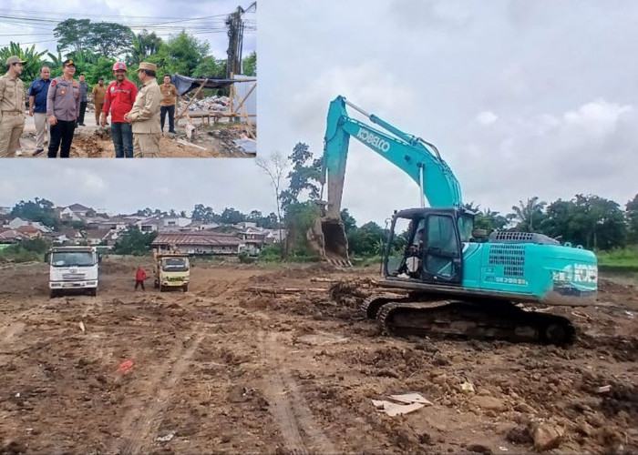 Kolam Retensi Terbesar Kota Jambi Mulai Land Clearing, Di sini Lokasinya 