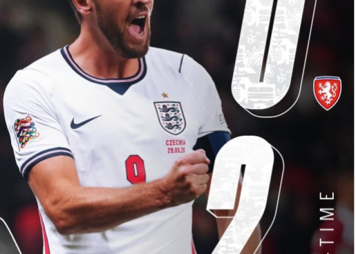 Inggris Bungkam 10 Pemain Ceko 2-0, Amankan Poin Penuh di UEFA Nations League