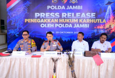 Polda Jambi Ungkap 19 Kasus Karhutla, 16 Tersangka dan 112 Hektare Lebih Lahan Terbakar
