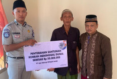 Jasa Raharja Jambi Gerak Cepat Serahkan Santunan Korban Laka Lantas di Depan UNJA Mendalo