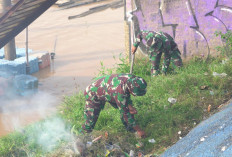 Korem 042/Gapu Gelar Karya Bakti Serentak Peringati Hari Juang TNI AD ke-80 di Kawasan Gentala Arasy