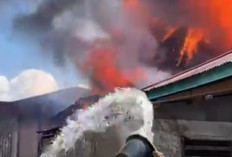 Kebakaran Hebat Hanguskan Dua Rumah Warga di Tanjung Mudo Penawar, Kerinci