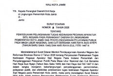 Aturan Libur Lebaran! ASN Pemkot Jambi Boleh WFH Jelang Nyepi dan Lebaran