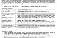 Pengumuman Kedua Lelang Eksekusi Hak Tanggungan BRI Debitur a.n Maya RW & Holong Morina Bakkara/Novi Wowiling