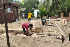 Satgas TMMD ke 127 Kodim 0415/Jambi Berjibaku Bangun 1 unit Rumah di Desa Petajen