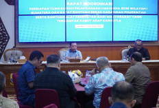Gubernur Al Haris Pimpin Rakor Persiapan Tuan Rumah Hakordia 2026 Wilayah I Sumatera & Penyaluran Bantuan
