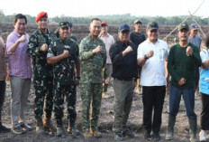 Kebut Cetak Sawah 7.000 Hektare di OKI, Kementan dan TNI Percepat Produksi Pangan