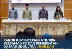 Rakor Kementerian ATR/BPN Bersama KPK dan Pemerintah Daerah se-Sultra, Hasilkan Komitmen Pencegahan Korupsi