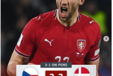 Dramatis! Ceko Lolos Piala Dunia 2026 Usai Singkirkan Denmark Lewat Drama Penalti