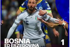 Italia Kembali Gagal ke Piala Dunia, Disingkirkan Bosnia-Herzegovina
