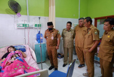 Pastikan Penanganan Optimal, Sekda Budhi Hartono Jenguk Siswa Dugaan Keracunan di RSUD Ahmad Ripin