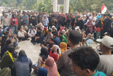 Massa Juga Geruduk DPRD! Diterima Ketua DPRD Kota Jambi, Duduk Lesehan Dialog Bersama