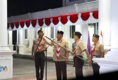 Wakil Bupati Katamso Pimpin Renungan Pramuka ke-65 dan Lepas Pawai Pramuka Gembira
