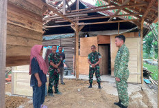 Cek Pengerjaan Rehab Rumah Warga di Lokasi TMMD, Dandim 0416/Bute Minta Prajurit Jaga Kualitas Bangunan