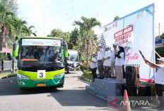  Program Mudik Gratis, PTPN  Berangkatkan Tiga Bus Ke Berbagai Daerah