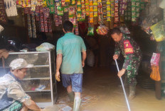 Banjir Landa Merangin dan Sarolangun, Korem 042/Gapu Bergerak Cepat Bantu Warga Terdampak