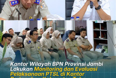 Kantor Wilayah BPN Provinsi Jambi Lakukan Monitoring dan Evaluasi Pelaksanaan PTSL di Kantor Pertahanan