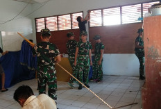 Karya Bakti Korem 042/Gapu Sentuh Anak Yatim di Jambi Selatan