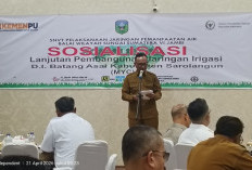 Bupati Hurmin Sosialisasikan Lanjutan Pembangunan Irigasi DI Batangasai