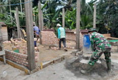 Hari Pertama dan Kedua Puasa, Satgas TMMD Ke 127 Kodim 0415/Jambi Bantu Bangun RLTH di Desa Petajen
