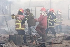 3 Jam Lebih Petugas Berjibaku Padamkan Api, 19 Rumah Terbakar