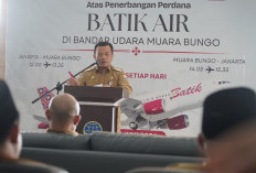 Jakarta–Muara Bungo Terhubung, Batik Air Terbang Perdana, Gubernur Al Haris: Ini Kunci Pemerataan