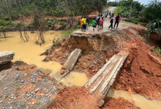 Jalan Dusun Renah Jelmu Putus, Dinas PUPR Siapkan Jembatan Darurat