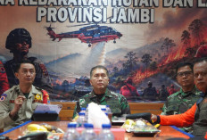 Pangdam XX/TIB Tinjau Posko Udara dan Darat, Pastikan Kesiapan Total Penanganan Karhutla Jambi