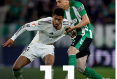 Sempat Memimpin, Real Madrid Ditahan Imbang Real Betis 1-1