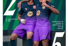 Bantai Real Betis 5-2, Barcelona Sapu Bersih Sembilan Laga dengan Kemenangan